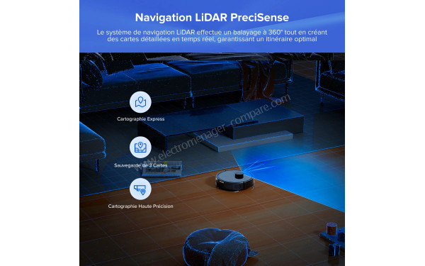 ROBOROCK Q7 L5+ Noir - Navigation LiDAR PreciSense