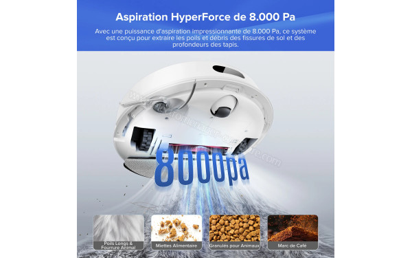ROBOROCK Q7 L5+ Set Blanc - Aspiration HyperForce