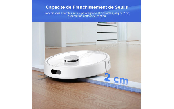 ROBOROCK Q7 L5+ Set Blanc - Capacit&eacute; de franchissement des seuils