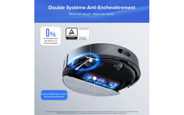 ROBOROCK Q7 L5+ Set Noir - Double syst&egrave;me anti-enchev&ecirc;trement