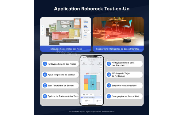 ROBOROCK Q7 L5+ Set Noir - Application pour smartphones ou tablettes