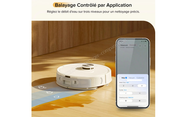 ROBOROCK Q7 M5 Set Blanc - Application pour smartphones ou tablettes