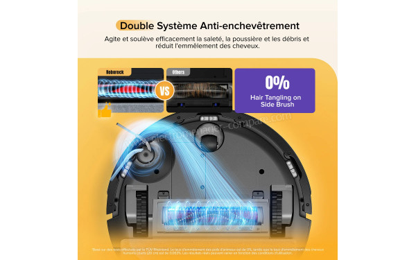 ROBOROCK Q7 M5 Set Noir - Double syst&egrave;me anti-enchev&ecirc;trement