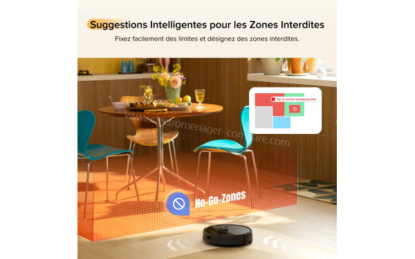 ROBOROCK Q7 M5 Set Noir - Suggestions intelligentes pour les zones interdites