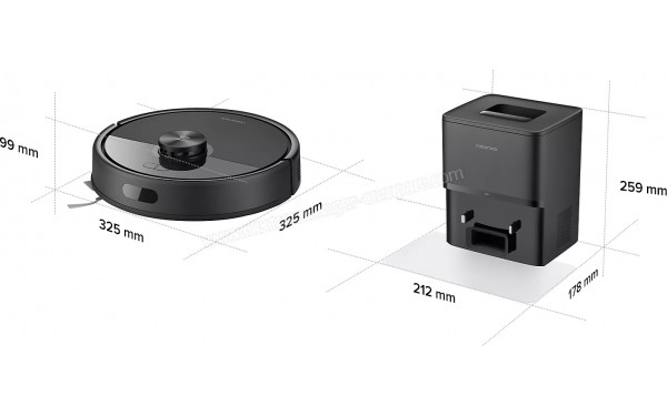 ROBOROCK Q7 Pro Max+ Noir - Dimensions