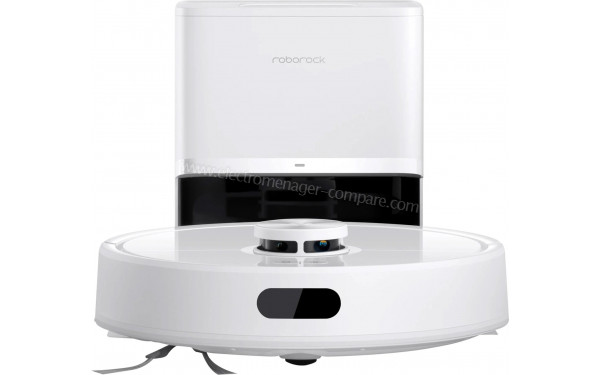 ROBOROCK Q7 TF+ Blanc - Vue de face sur la station de chargement