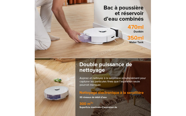 ROBOROCK Q8 Max Blanc - Mise en situation