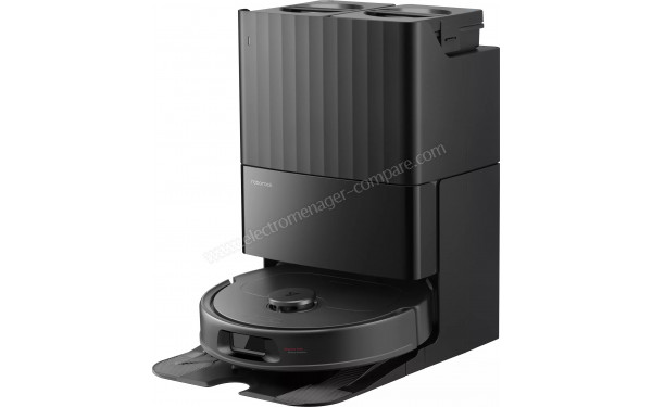 ROBOROCK QR 598 Noir - Vue de 3/4 droite sur la base de chargement