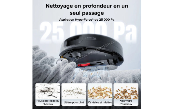 ROBOROCK Qrevo 2 Pro Noir - Aspiration HyperForce