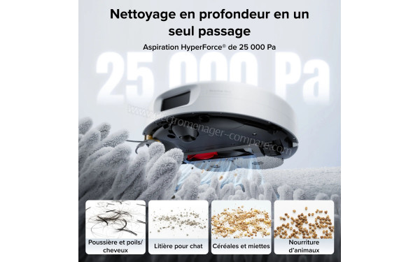 ROBOROCK Qrevo 2 Pro Set Blanc - Aspiration HyperForce