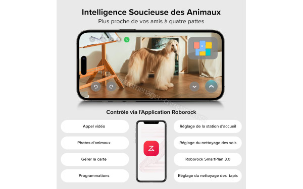 ROBOROCK Qrevo Curv 2 Pro Blanc - Application pour smartphones ou tablettes