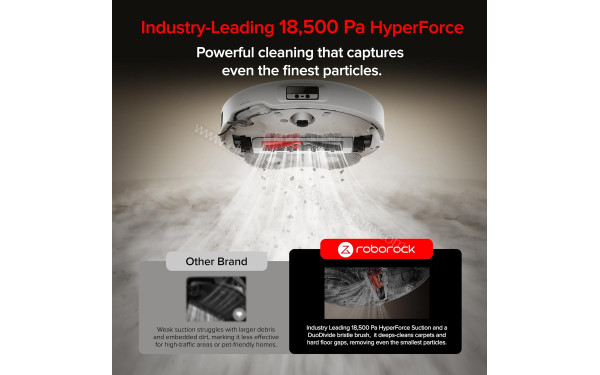 ROBOROCK Qrevo Curv 5A1 Blanc - Puissance d'aspiration