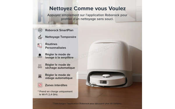 ROBOROCK Qrevo Curv S5X Blanc - Mise en situation