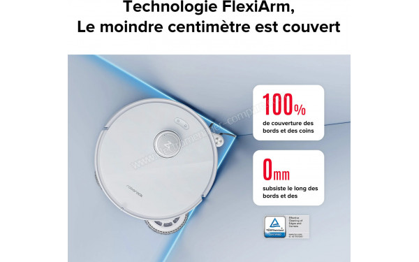 ROBOROCK Qrevo Curv Blanc - Technologie FlexiArm