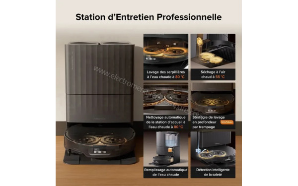 ROBOROCK Qrevo Edge 2 Noir - Station d'entretien professionnelle
