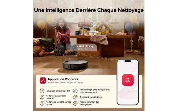 ROBOROCK Qrevo Edge 2 Noir - Application pour smartphones ou tablettes