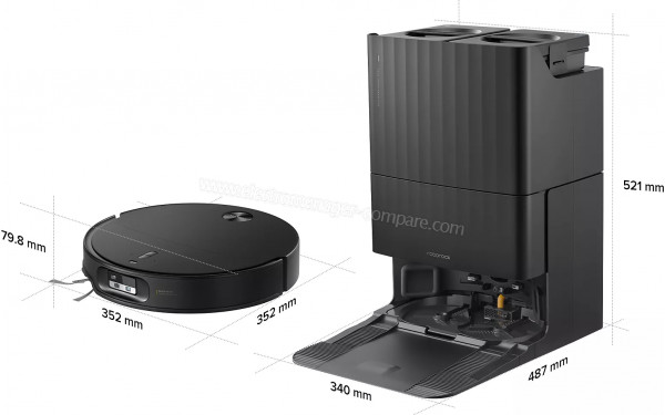 ROBOROCK Qrevo Edge 2X Noir - Dimensions