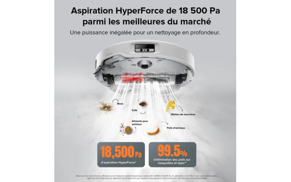 ROBOROCK Qrevo Edge Blanc - Aspiration HyperForce