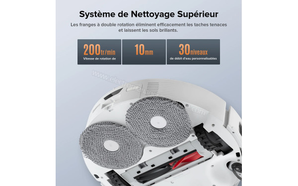 ROBOROCK Qrevo Edge S5A Blanc - Syst&egrave;me de nettoyage sup&eacute;rieur