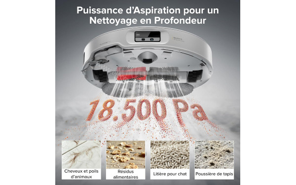 ROBOROCK Qrevo EdgeT Blanc - Puissance d'aspiration