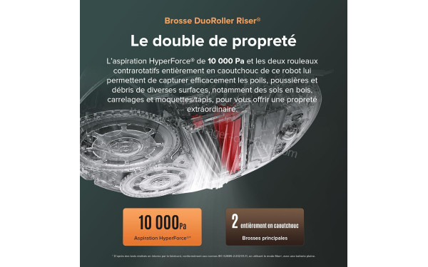 ROBOROCK Qrevo Master Blanc - Brosse DuoRoller Riser