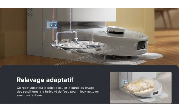 ROBOROCK Qrevo MaxV - Relavage adaptatif