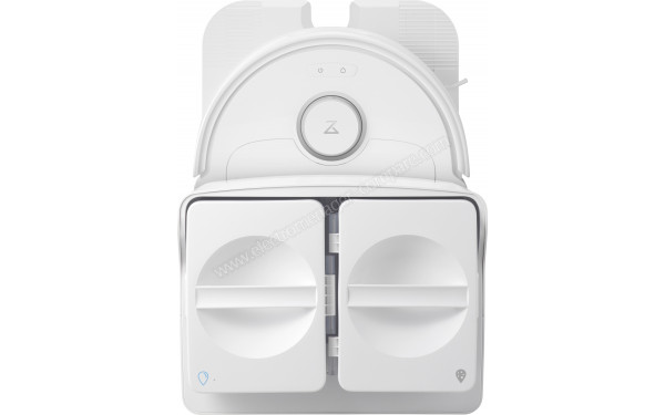 ROBOROCK Qrevo Plus Blanc - Vue du dessus sur la base de chargement