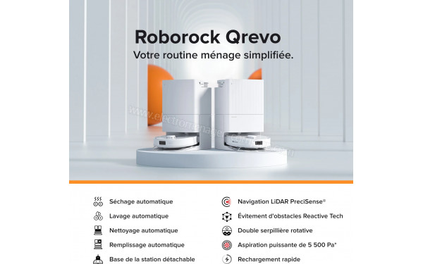 ROBOROCK Qrevo Pro Blanc - Mise en situation