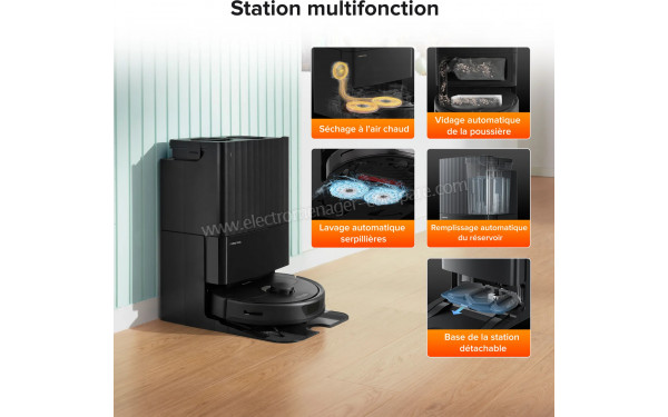 ROBOROCK Qrevo Pro Noir - Station multifonction