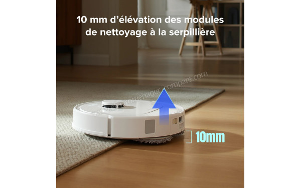 ROBOROCK Qrevo S Blanc - Relevage automatique de la serpilli&egrave;re 