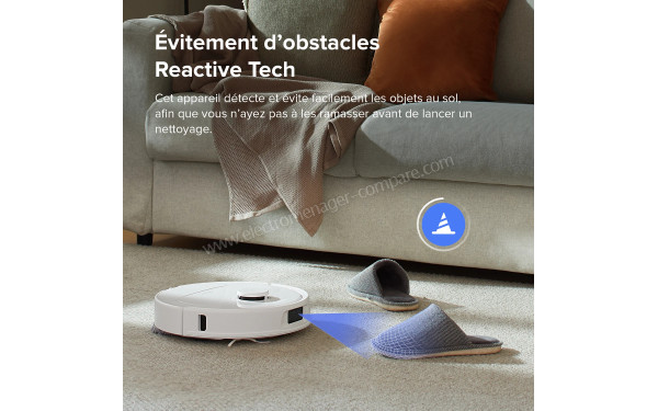 ROBOROCK Qrevo S Blanc - Evitement des obstacles