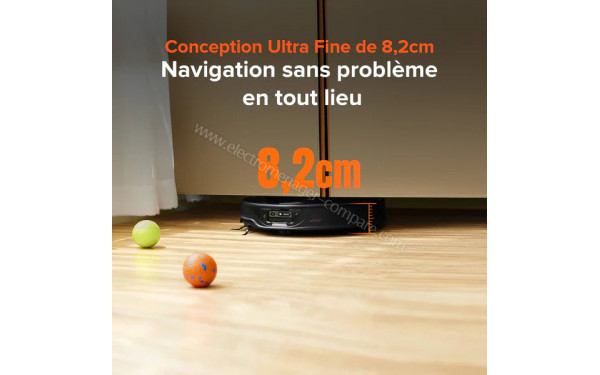 ROBOROCK Qrevo Slim Noir - Design ultra fin