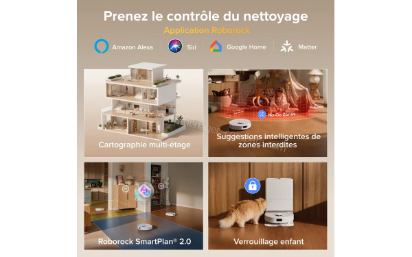 ROBOROCK Qrevo S Pro Set Blanc - Application pour smartphones ou tablettes