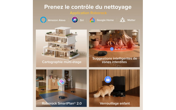 ROBOROCK Qrevo S Pro Set Noir - Application pour smartphones ou tablettes
