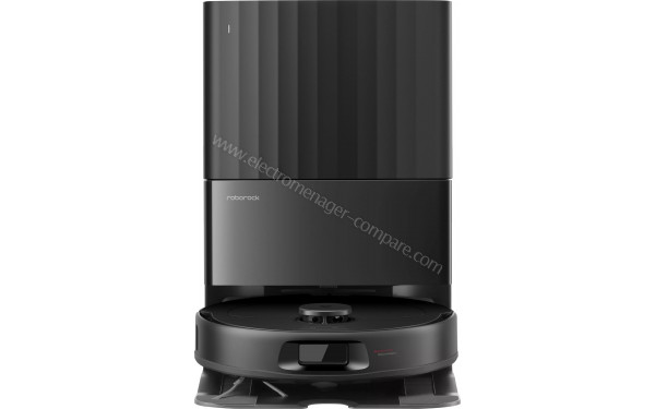 ROBOROCK Qrevo S ProX Noir - Vue de face sur la station de chargement