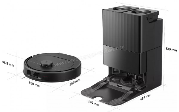 ROBOROCK Qrevo S ProX Noir - Dimensions