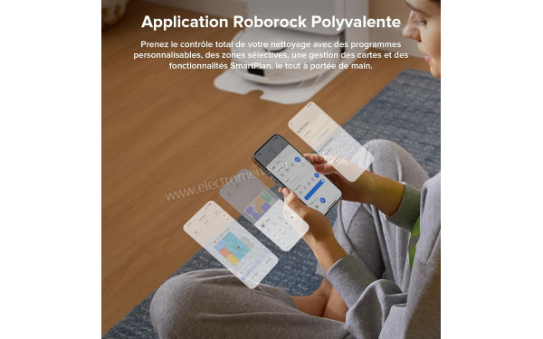 ROBOROCK QV 35A Blanc - Application pour smartphones ou tablettes