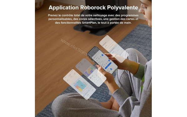 ROBOROCK QV 35A Noir - Application pour smartphones ou tablettes