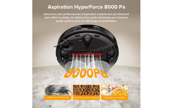 ROBOROCK QV 35A Noir - Aspiration HyperForce