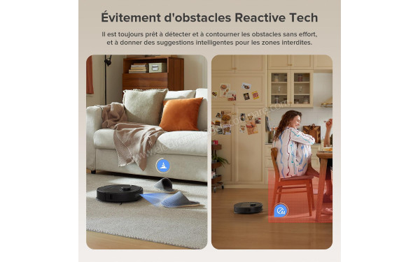 ROBOROCK QV 35A Noir - Evitement d'obstacles Reactive Tech