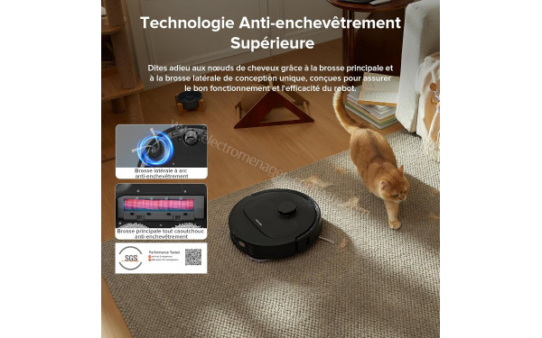 ROBOROCK QV 35A Noir - Technologie anti-enchev&ecirc;trement sup&eacute;rieure