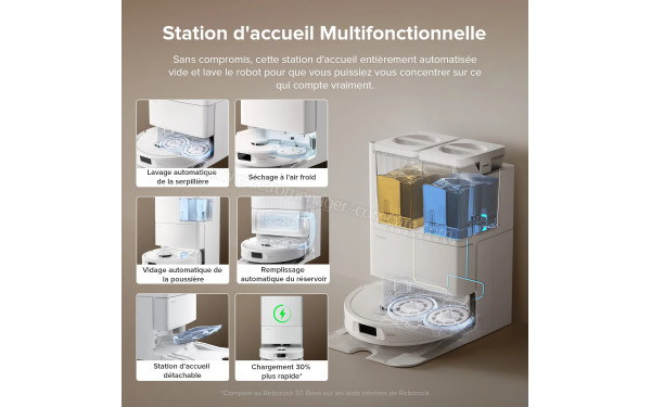 ROBOROCK QV 35S Blanc - Station d'accueil multifonctionnelle