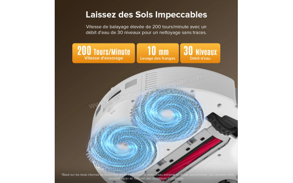 ROBOROCK QV 35S Blanc - Vue du dessous