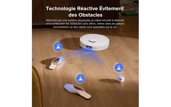 ROBOROCK QV 35S Set Blanc - Technologie R&eacute;active Evitement des Obstacles