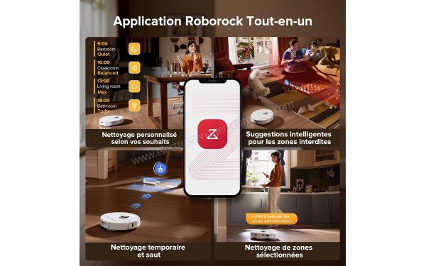 ROBOROCK QV 35S Set Blanc - Application pour smartphones ou tablettes