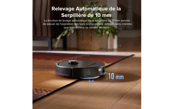 ROBOROCK QV 35S Set Noir - Relevage automatique de la serpilli&egrave;re