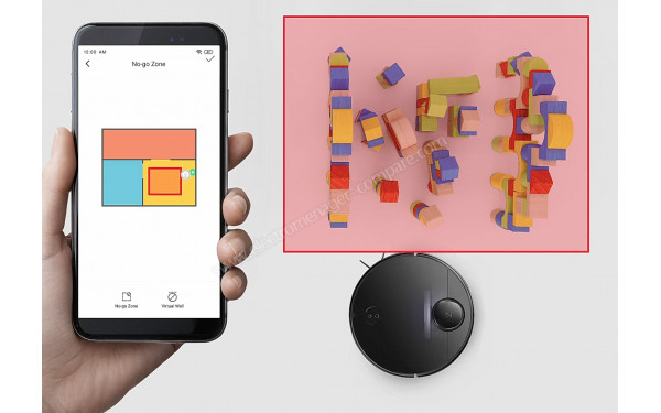 ROBOROCK S4 Max Noir - Zones interdites