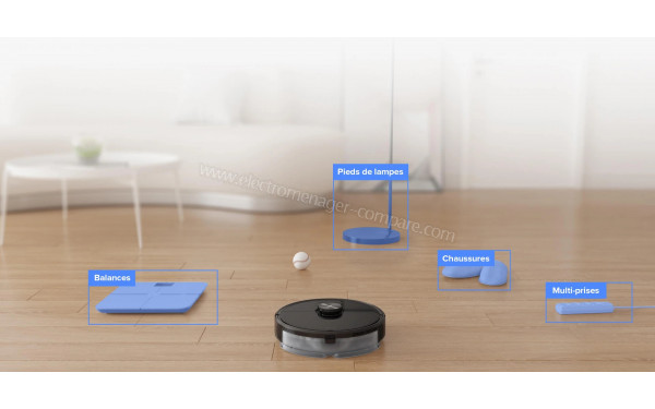 ROBOROCK S6 MaxV Noir - Reconnaissance des objets