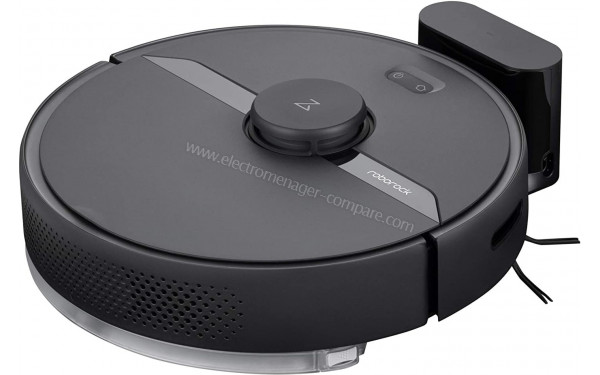 ROBOROCK S6 Pure Noir - Vue 3/4 gauche sur base