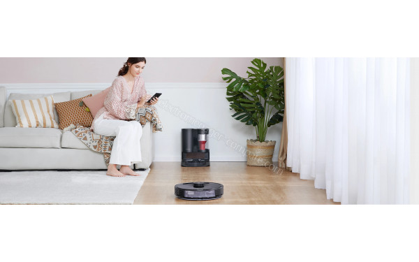 ROBOROCK S7+ Blanc - Puissance du vidage automatique r&eacute;glable